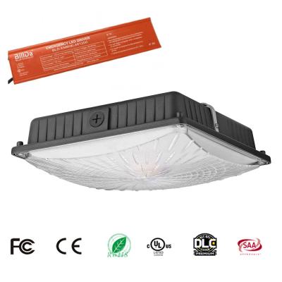 China 5000K el parking de la UL DLC 347V LED enciende los materiales del aluminio 65W/de Shell de la PC en venta