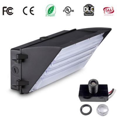 China El paquete de la pared de la fotocélula 5000K LED enciende la CA 120-277 V WSD-HWP45W27 de la UL DLC 4,2 POSEE el conductor en venta