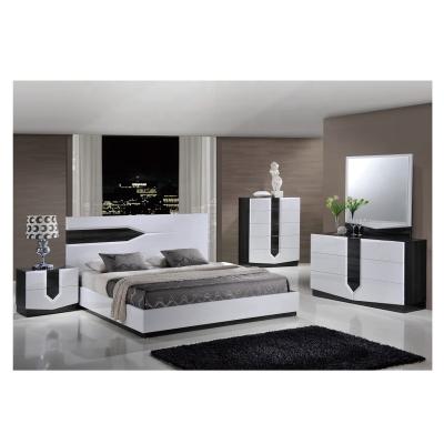 China Bedroom Furniture 1904AA050 (Others) Home King Double Beds Modern Wood Bedroom Sets Adjustable for sale