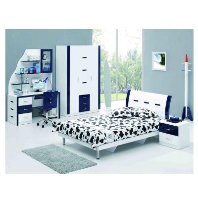 China Modern High Quality Wooden Kids Bedroom Furniture EUAD003 Kids Bedroom With Study Desk for sale