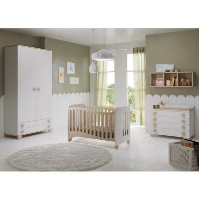 China Professional Manufacturer Baby Furniture Set 20CCB007 EUROPEAN Crib Kids Cribs Baby Cribs with Baby Wardrobes for sale