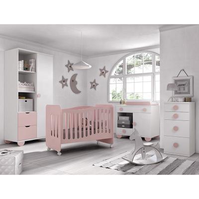 China Hot Sale Modern Hutch Crib Kids Furniture Set 20CCB001 Toddler Bed Kids Beds Baby Cribs for sale