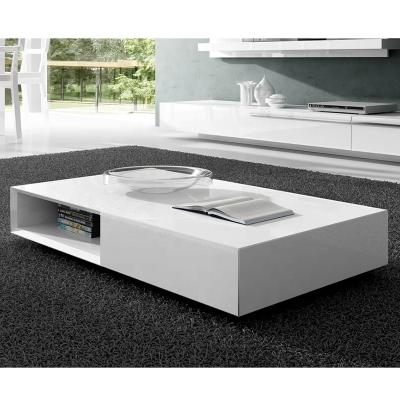 China 6HEA004 Convertible Modern Simple Square White Coffee Table Coffee Tables for sale