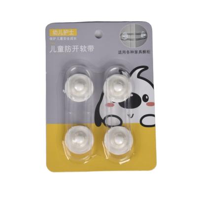 China Eco-freindly Baby Safety Belt Drawer Safety Shorts Anti-opening Adhesive Lock Multi-Function Soft Anti-Pinch Door Lock for sale