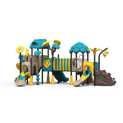 China Small Wooden Slide Play Time Outdoor Playground Equipment Used Amusement Park Products Park Slides Product For Kids for sale