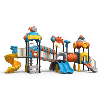 China Wooden Outdoor Playground Slide For Kids Children Park for sale