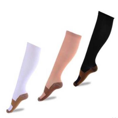 China Viable Wholesale Copper Compression Socks Outdoor Sports Fiber Flight Socks for sale