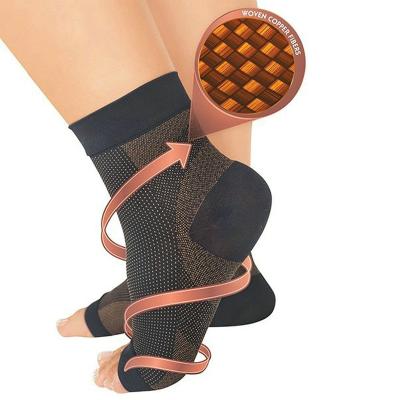 China Antibacterial Unisex Coper Fasciitis Gear Foot Protector Compression Ankle Socks For Sports for sale