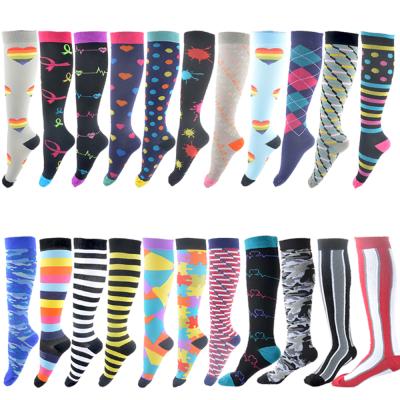 China Antibacterial Running Compression Socks Mens Womens Sports Socks For Marathon Football Retraining Varicose Veins for sale