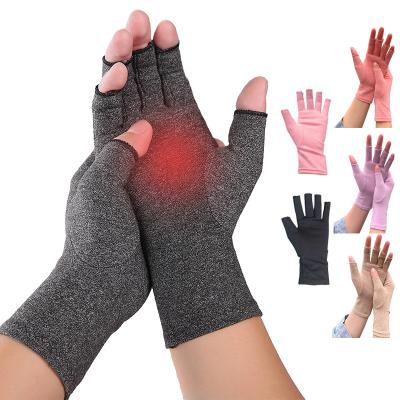 China Medical Compression Care Arthritis Care Gloves Finger Pain Relief Wrist Support Brace Breathable Joint Compression Gloves for sale