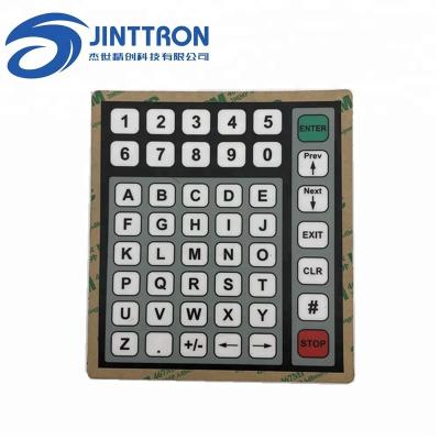 China Durable Multi Key Membrane Keyboard Switch Flat Type Metal Domes Easy Skin Tab Adhesive 3M467 for sale