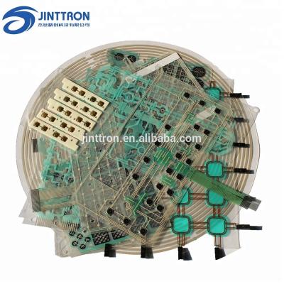 China Durable PET membrane circuit with or without connector, metal dome and can be made by various of shapes as customer required for sale