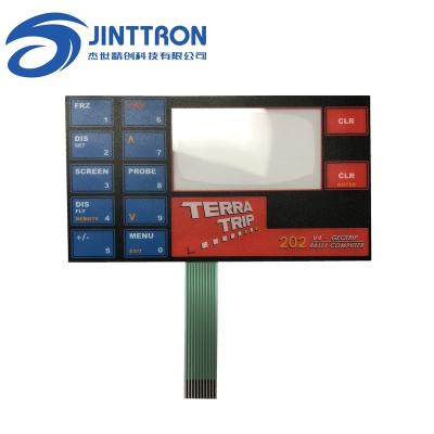 China Long service life car used membrane switch with LGF function and use in dark environment for sale