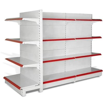 China Supermarket Rack Double Sided Multilayer Display Racks for sale