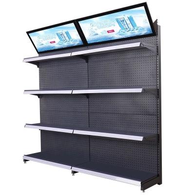 China Cheap Double Sided Grocery Price Metal Wire Mesh Rack for sale