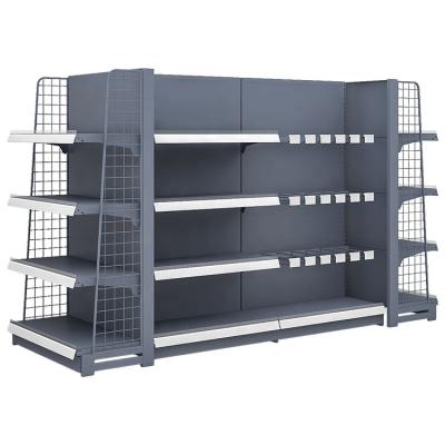 China Wholesale Double Sided Gondola Supermarket Shelves for sale