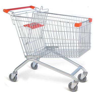 China Single Sided Genuine Quality 4 Wheel Grocery Carts For Sale for sale