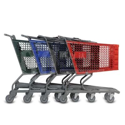 China Durable plastic shopping cart for sale