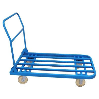 China Factory Price Easy Folding Good Quality Easily Handle 300kg Platform Trolley With Wheels for sale