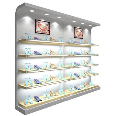 China Luxury modern shoe store display showcase for shoe for sale