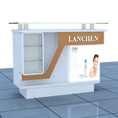 China Durable Beauty Reception Furniture Desk For Nail Salon for sale