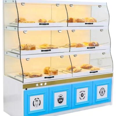 China Morden Commercial Pastry Cabinet Baking Bread Display Rack for sale