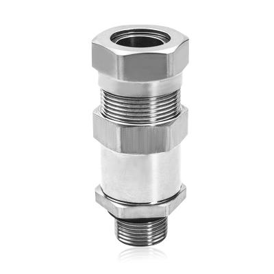 China 304/316 Stainless Steel Joint Cable Gland Connectors PG7-63 Page Waterproof Cable Gland IP68 304 Stainless Explosion Proof EX Single Meteal for sale