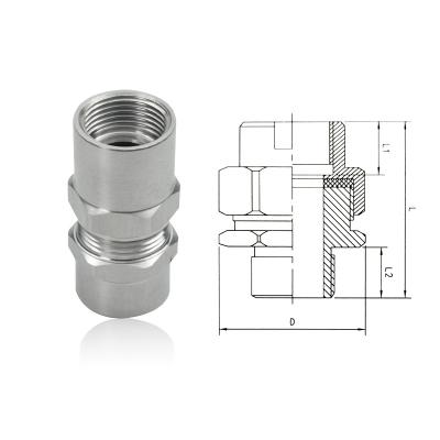 China 304/316 BHJ stainless steel explosion-proof common cable gland sealing and explosion-proof internal wire to both ends G wire cable gland for sale