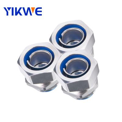 China 304/316 Stainless Steel DPJ Finished Hose Fittings For Manufacturer M12/M14 Metal Connector Electrical Hose Fittings for sale