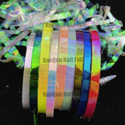 China Nail Art Decoration XueQun 10 rolls 1cm*500meters/roll Aurora Nail Foil for sale