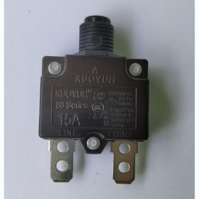 China Wholesale Price KUOYUH 88 Series 15A Pin Mini Miniature Electrical Circuit Breakers Straight 88-15A for sale