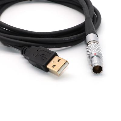 China Metal circular push-pull connector male female connector with cable assembly FGG.1B.304 cable plug with USB communication cable for sale