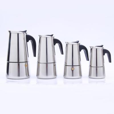 China WITH LID espresso coffee maker pot stainless steel moka pot for sale