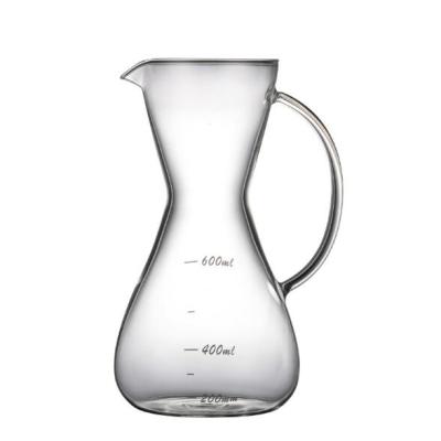 China Large Capacity High Boron Silicon Heat Resistant Glass Coffee Sharing Pot for sale