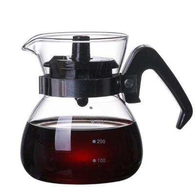 China High Borosilicate Glass Sustainable Coffee Coffee Pot Teapot With Lid for sale