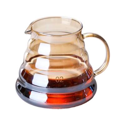 China High Borosilicate Glass Coffee Maker Slice Viable Coffee Pot Reusable Drip Coffee Filter for sale