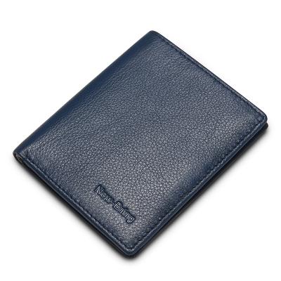 China Rfid anti-theft men's genuine leather wallet for sale