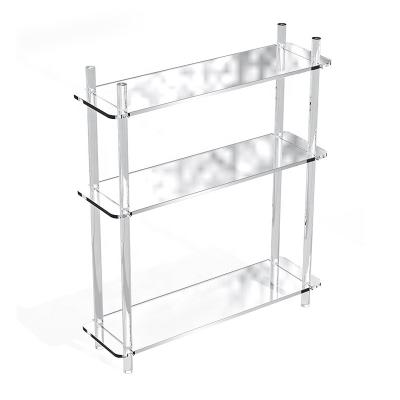 China Multi-Layer Lightweight Luxury Bathroom Shelf Adjustable Acrylic Floor Living Room Balcony Display Rack Kitchen Floor (Size) for sale