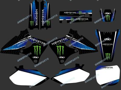 China New PVC Style TEAM GRAPHICS & BACKGROUNDS Kits (Power Black) FOR YAMAHA YZ250F YZ400F YZ426F 1999 2000 2001 2002 DST0284 for sale