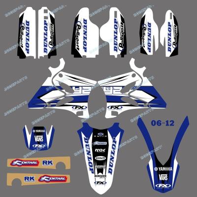 China DST0007TEAM GRAPHICS&BACKGROUNDS PVC DECALS STICKER Kits FOR YAMAHA YZ125 YZ250 2002 2003 2004 2005 2006 2007 for sale