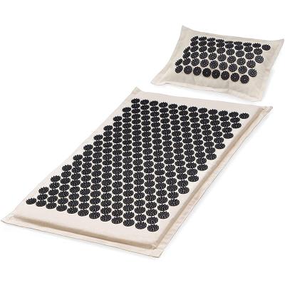 Chine Oreiller naturel de toile d'Acupressure du tapis 50pcs d'Acupressure de Brown pour des maux de tête à vendre