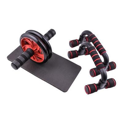 China 2pcs Ab Wheel Roller Set Double Wheel Abs Health Abdomen Round for sale