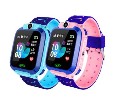 China Anti-lost Smart Children's Smart Kids SOS Phone Call SOS Mobile Phone Touch Screen Amazon Hot Sales Q12B Children's Watch Call Watch for sale