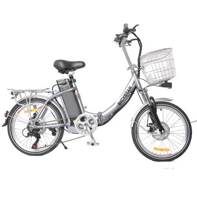 China China 48 volt 250w e bike 18 classic women electric bike steel city electric bike with cheap price Te koop