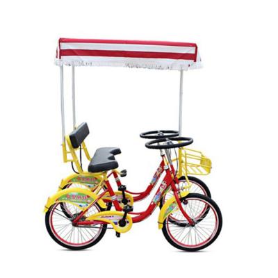 China Popular J Rear Beef Tandem Bike Frame Sightseeing Cycle Bicycle For Rental Business en venta