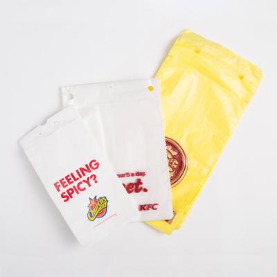 China Pe Saddle Disposable Custom Food Manufacturer Packaging Plastic Bags for sale