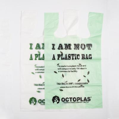 China Wholesale Disposable Biodegradable Bag Logo Printing Custom Made Cornstarch Packet Bio Compostable Bags for sale