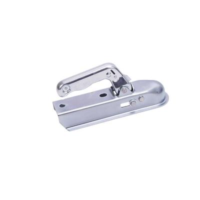 China Truck Sophisticated Technology 50MM Silver Hitch Caravan Trailer Coupler Lock for sale