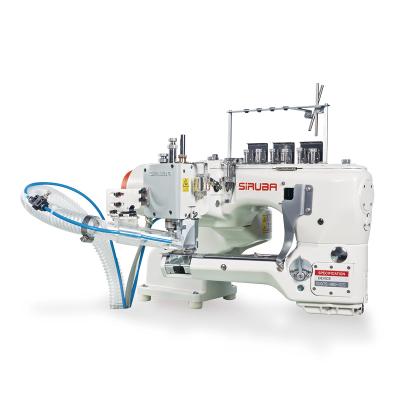 China Garment Shops Seconghand Four Needles And Six Threads Feed Off Siruba D007 Arm Sewing Machine for sale