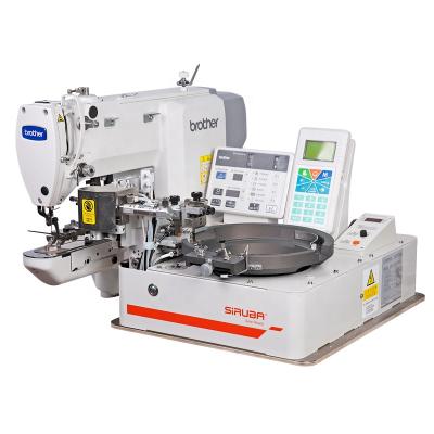 China Factory New SiRUBA ASP-ABF100J Electronic Button Sewing Machine With One Automatic Button Feeder for sale